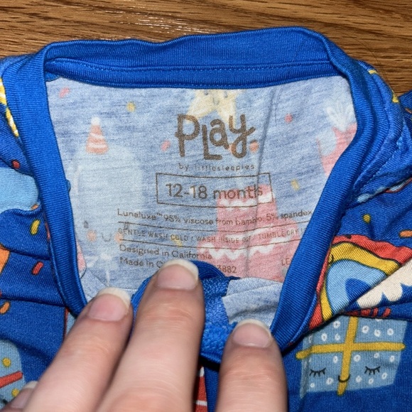 Little Sleepies Birthday Romper Play Collection 12-18Month - Picture 3 of 5